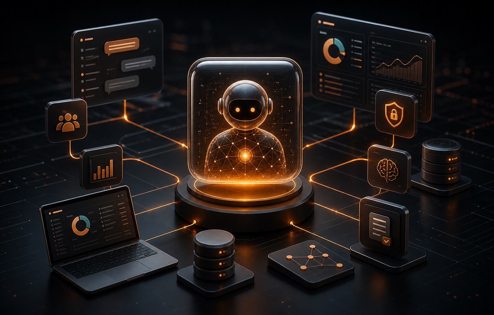 Custom AI Agents service visual